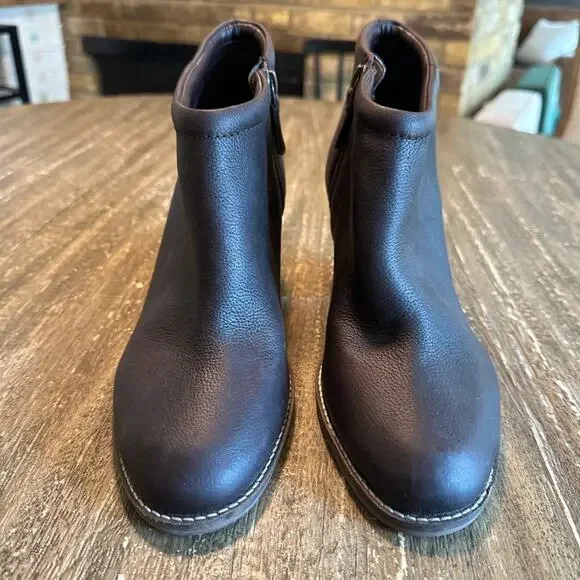 Women's Cole Haan Grand OS Ankle Boots Booties Dark Brown, Size 10 - Picture 4 of 10